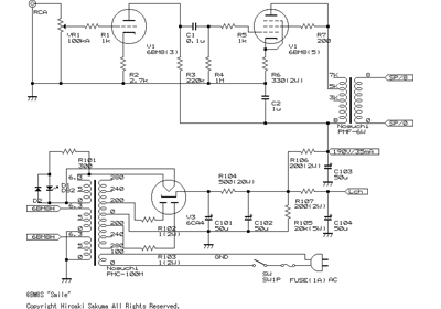 6BM8Sアンプ回路図(PDF)